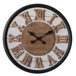 NiceTime Design - Wandklok ROMAN WOOD DESIGN INDUSTRIEEL