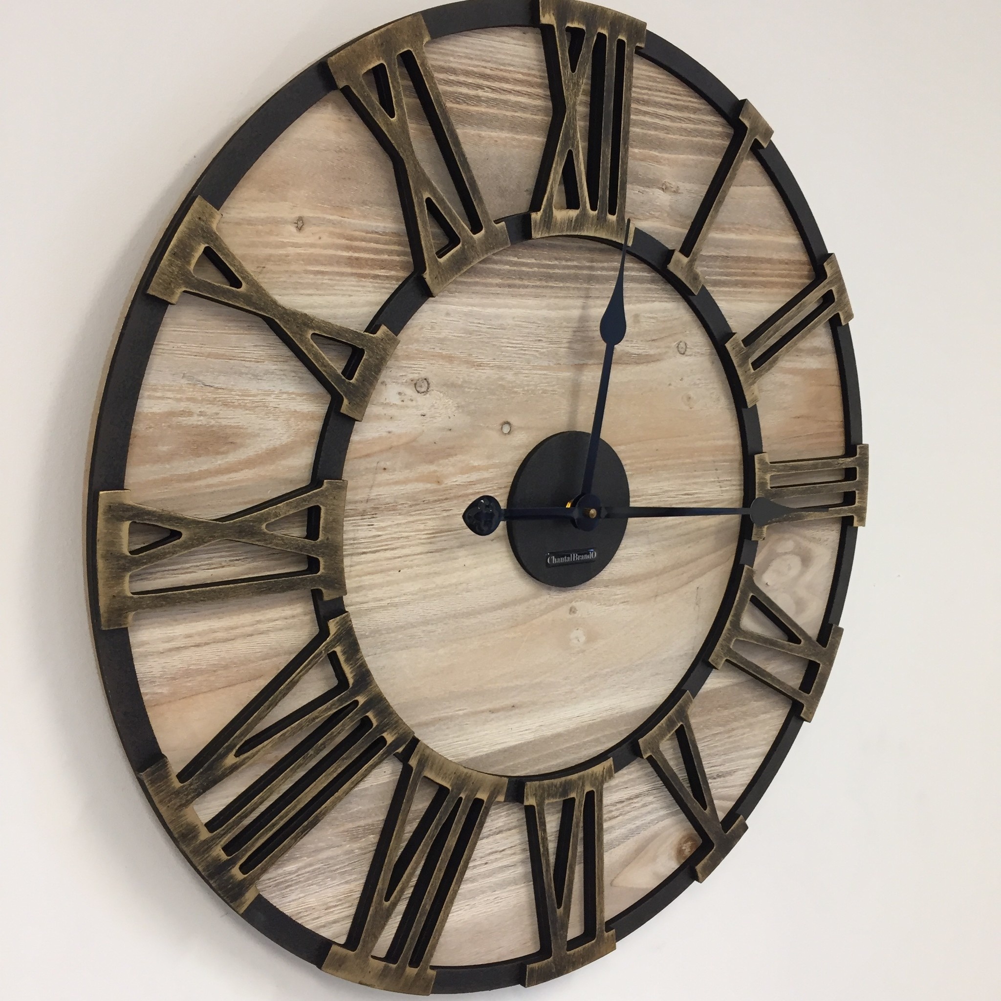 NiceTime Design - Wall clock Metal & Wood Industrial Design