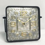 NiceTime Design - Table clock Square in Metal Vintage Design