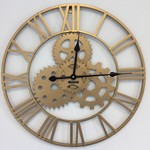 Klokkendiscounter Design - Wandklok Golden Nugget Vintage Industrieel