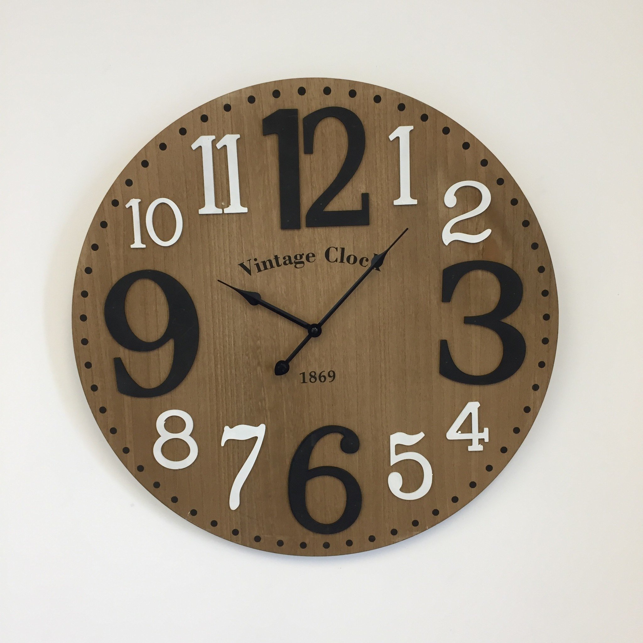 NiceTime Design - Wall clock Vintage Wood Design