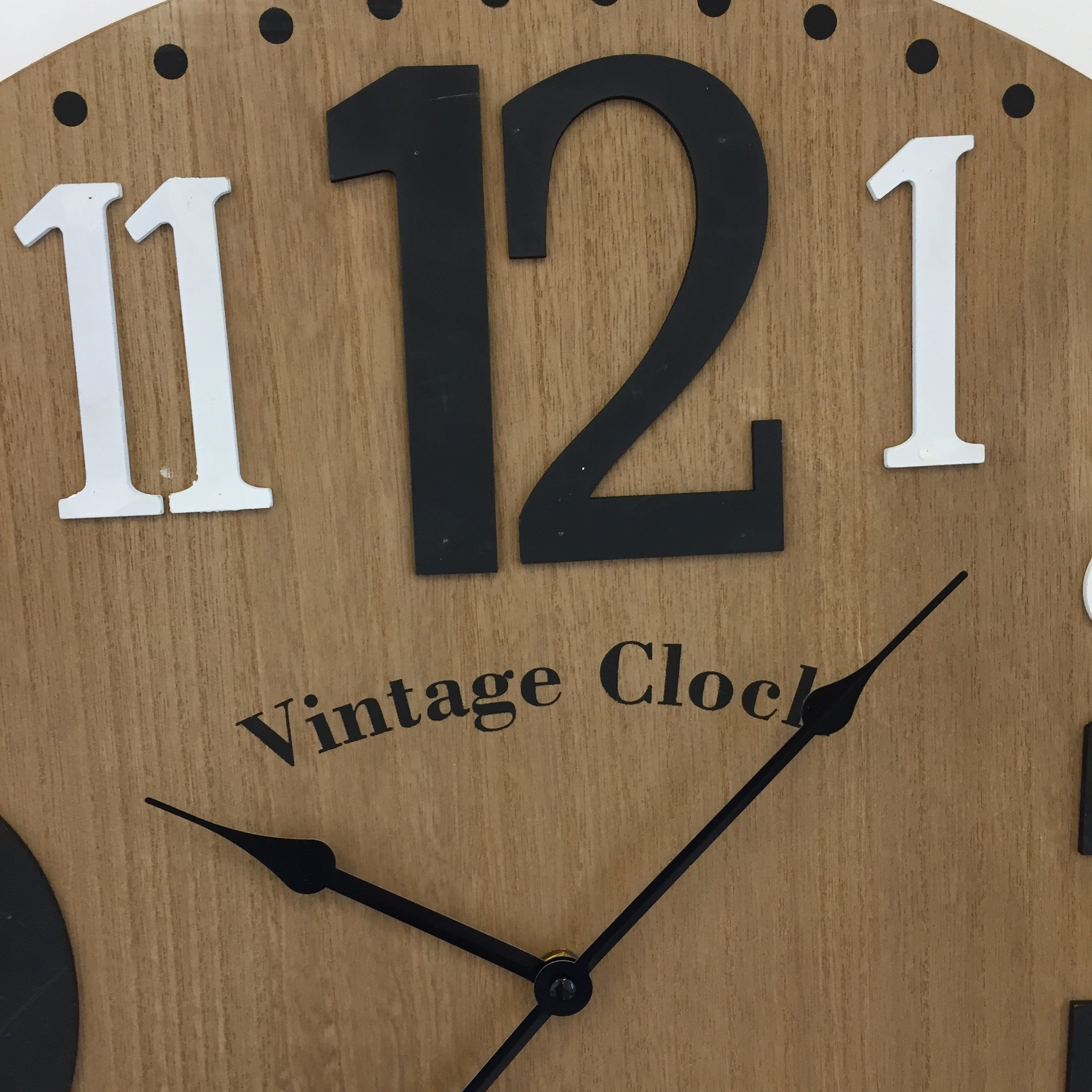 NiceTime Design - Wanduhr Vintage WOOD Design