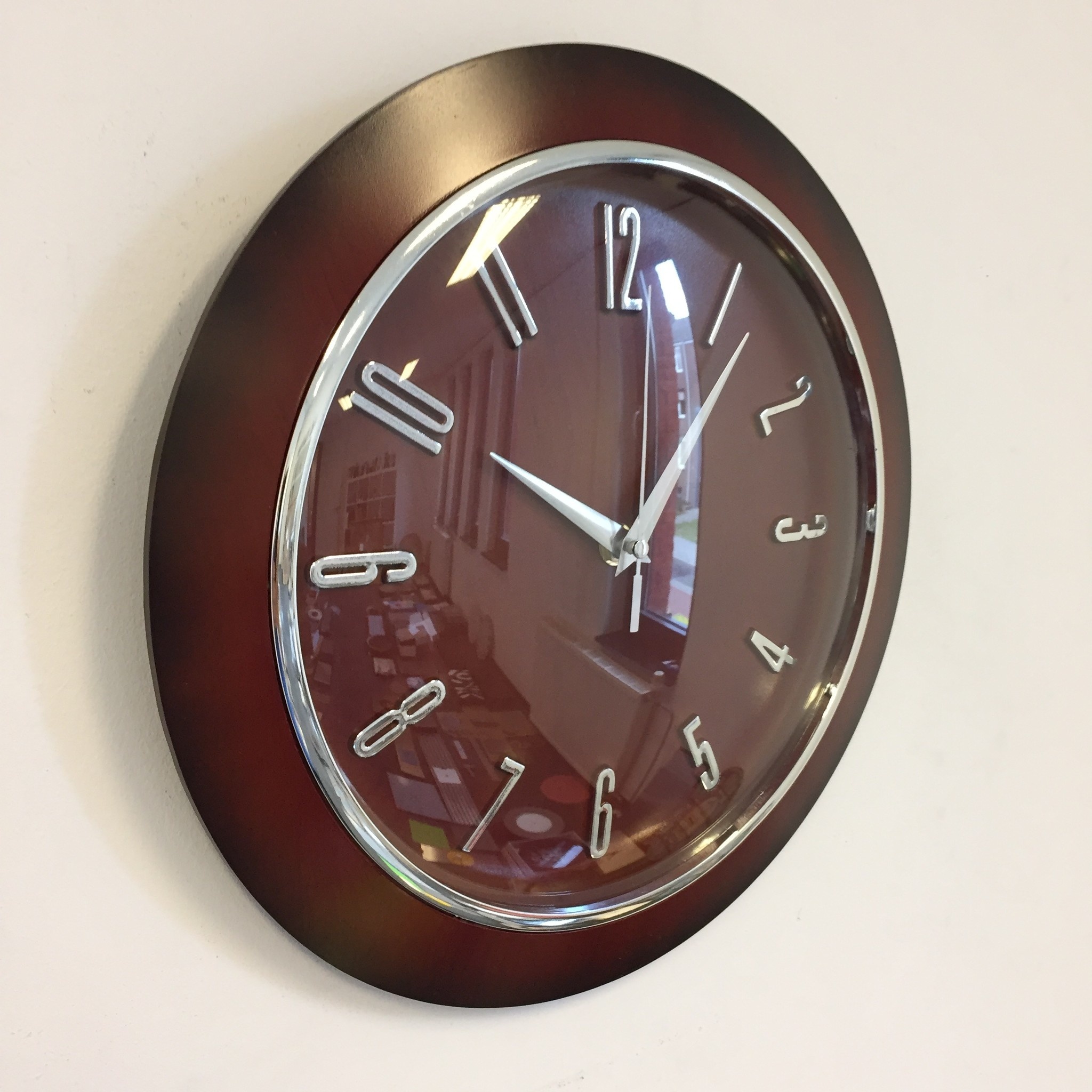 NiceTime Design - Wall clock Mahogany Modern Design