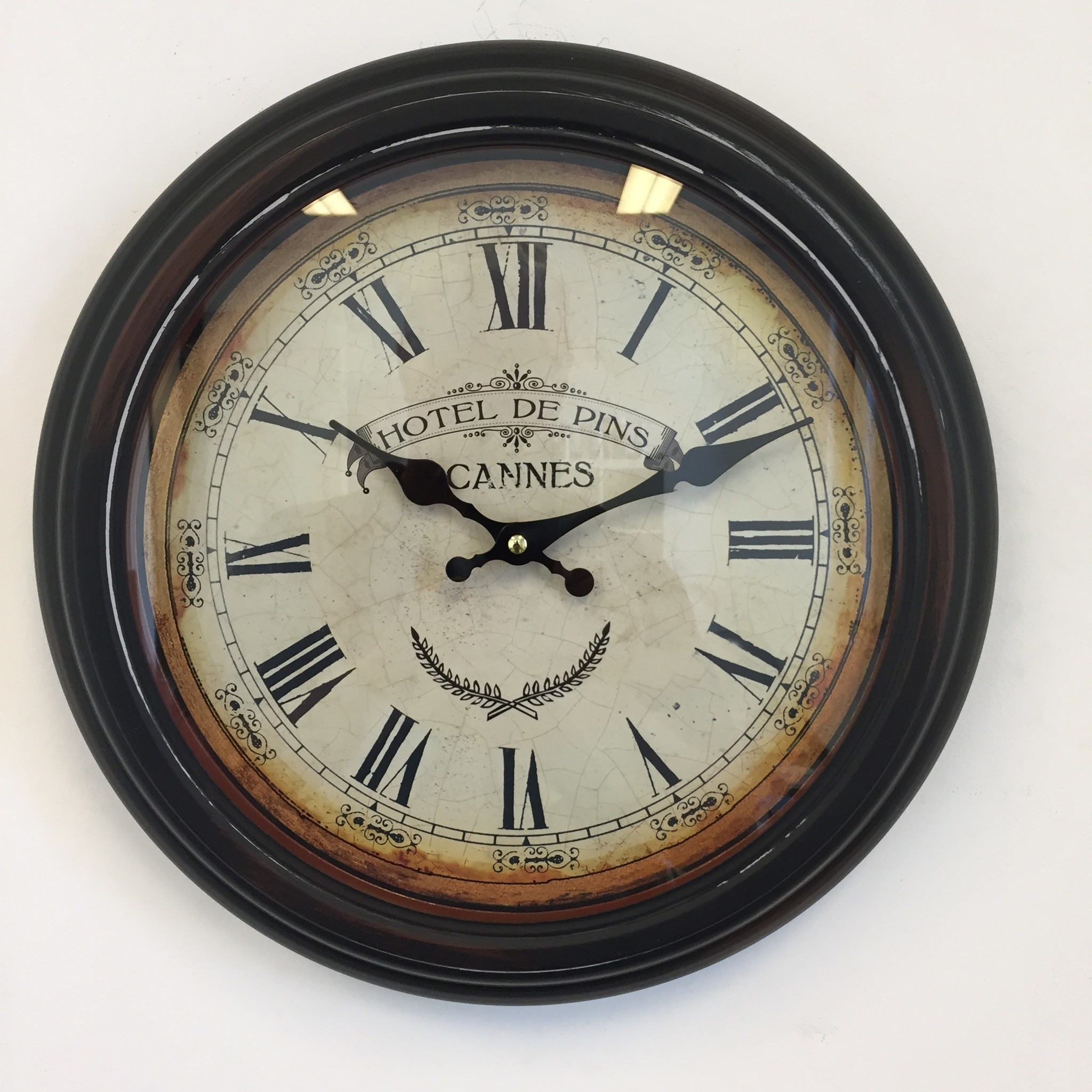 NiceTime Design - Wall clock Hotel des Pins Cannes Vintage