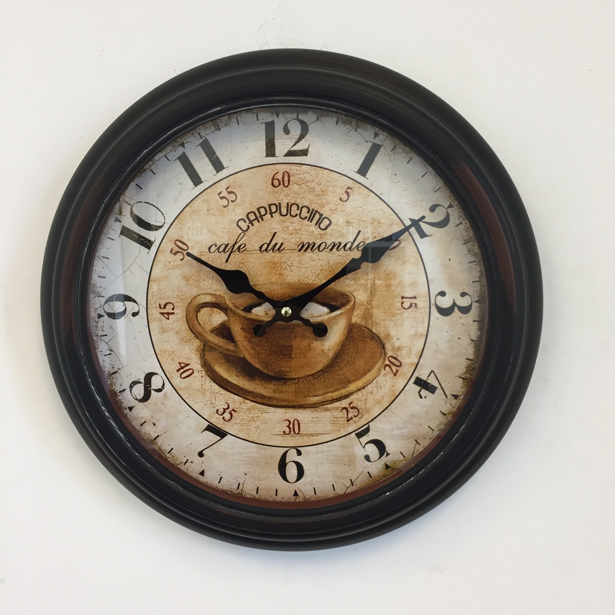 NiceTime Design - Wall clock Cappuccino Vintage Retro Industrial