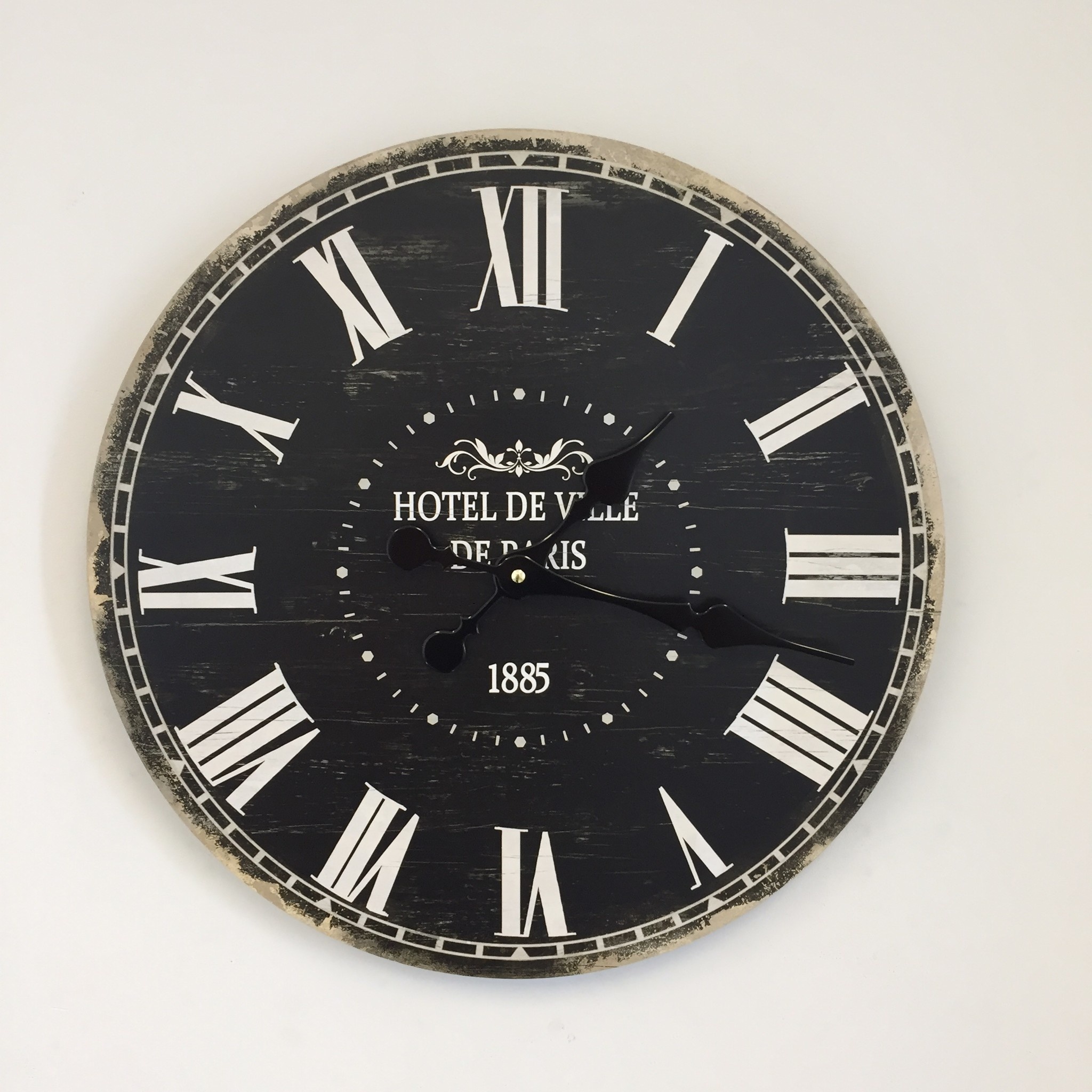 NiceTime Design - Wanduhr hotel de Ville 1885 Vintage Industrieel