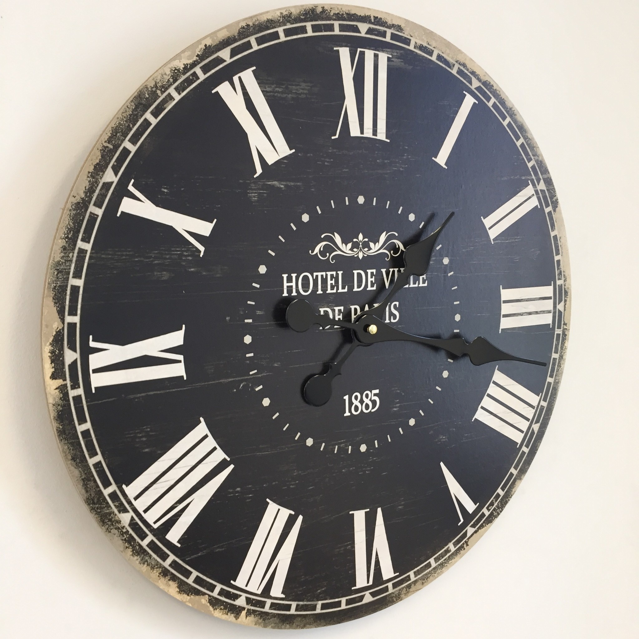 NiceTime Design - Wandklok hotel de Ville 1885 Vintage Industrieel