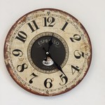 NiceTime Design - Wall clock Espresso Vintage Industrial