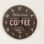 NiceTime Design - Wall clock Coffee Brown Vintage Industrial
