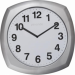 Pevanda Design - Wanduhr Carree Silber modernes Design