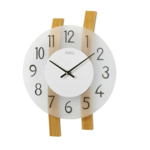 AMS Design - Wanduhr Holz und Glas Modernes Design