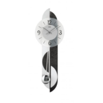 AMS Design - Wanduhr Schwarz Kurve modernes Design