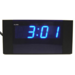 Design - alarm clock LED Blue Modern Design