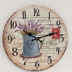 NiceTime Design - Wall clock carte postal vintage design