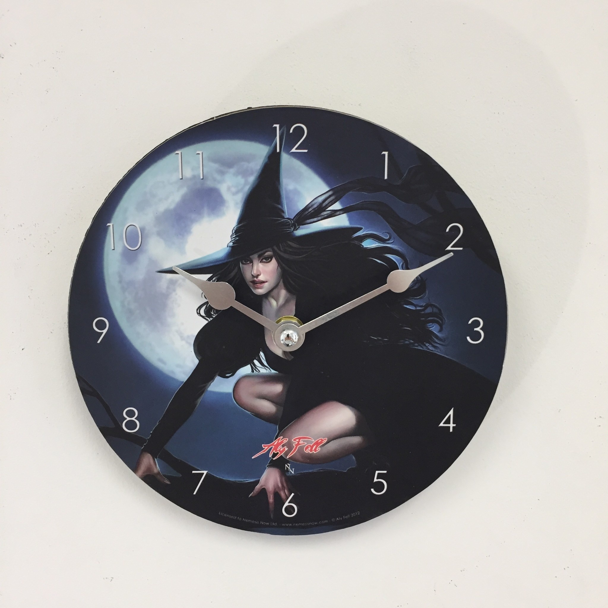 NiceTime Design - Kinder Wanduhr de heks I