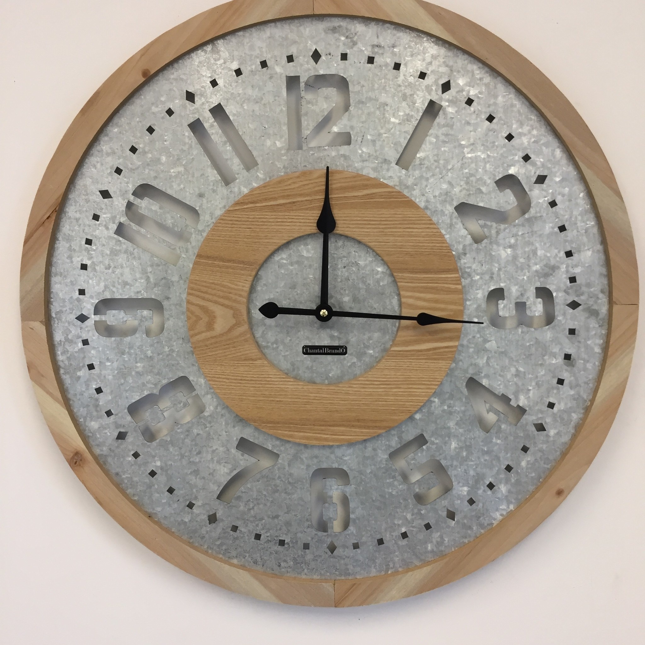 Klokkendiscounter Design - Wanduhr VINTAGE WOODZ DESIGN INDUSTRIEEL