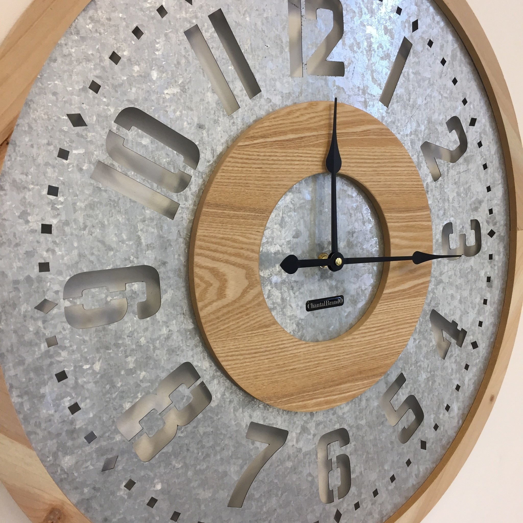 Klokkendiscounter Design - Wall clock Vintage Woodz Design Industrial