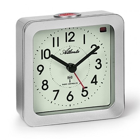 Atlanta Design - alarm clock carree silver