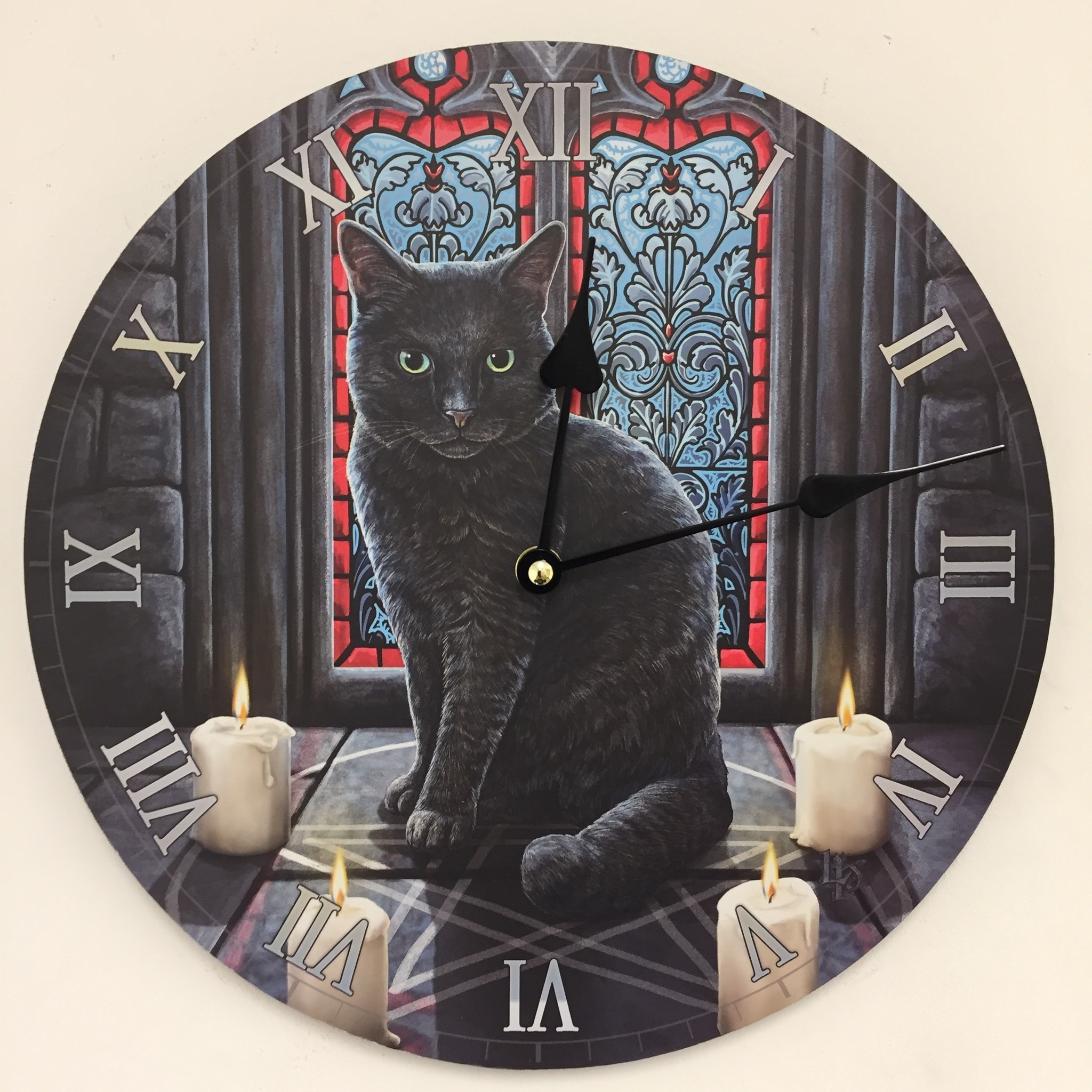 NiceTime Design - Wanduhr voor kinderen met zwarte kat