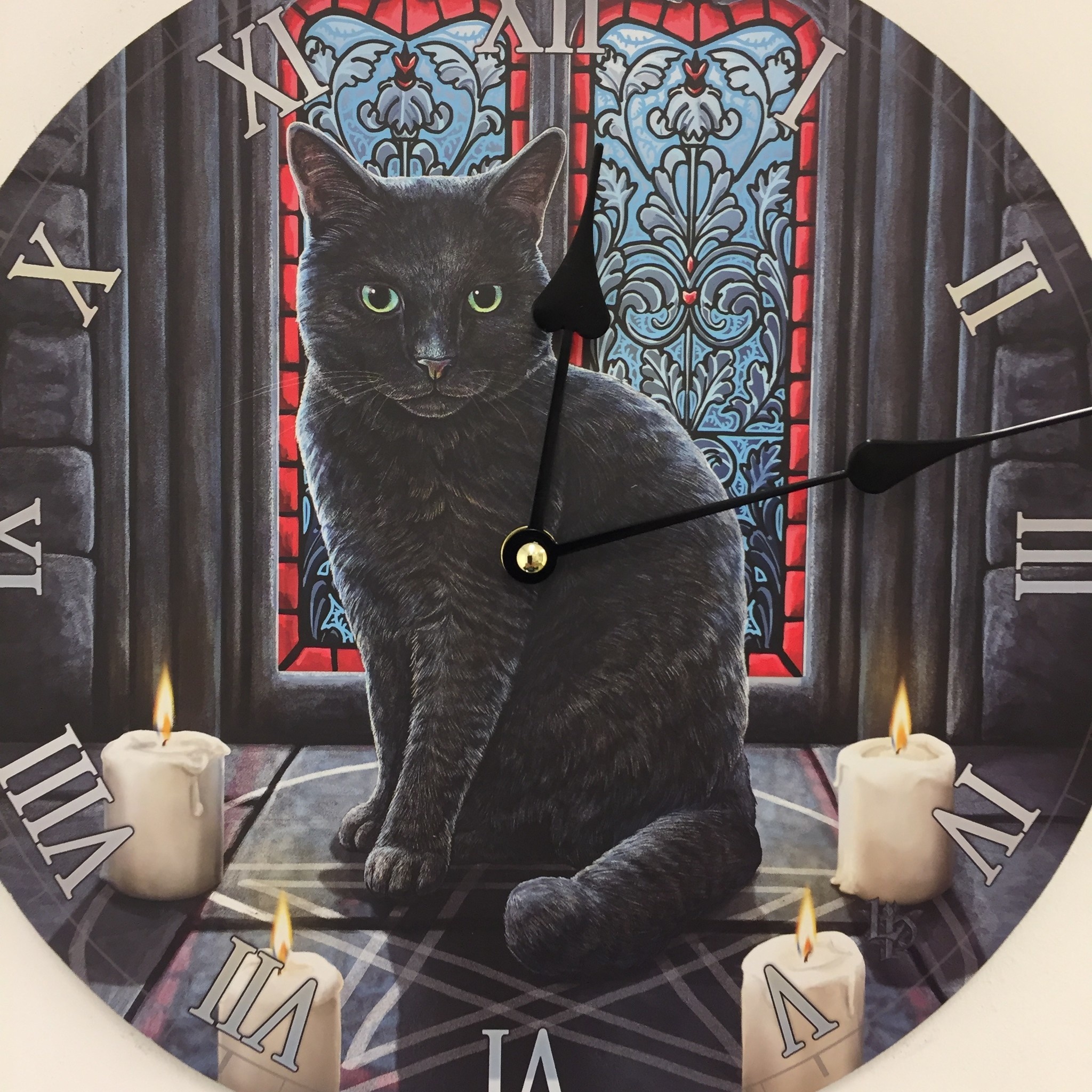 NiceTime Design - Wanduhr voor kinderen met zwarte kat