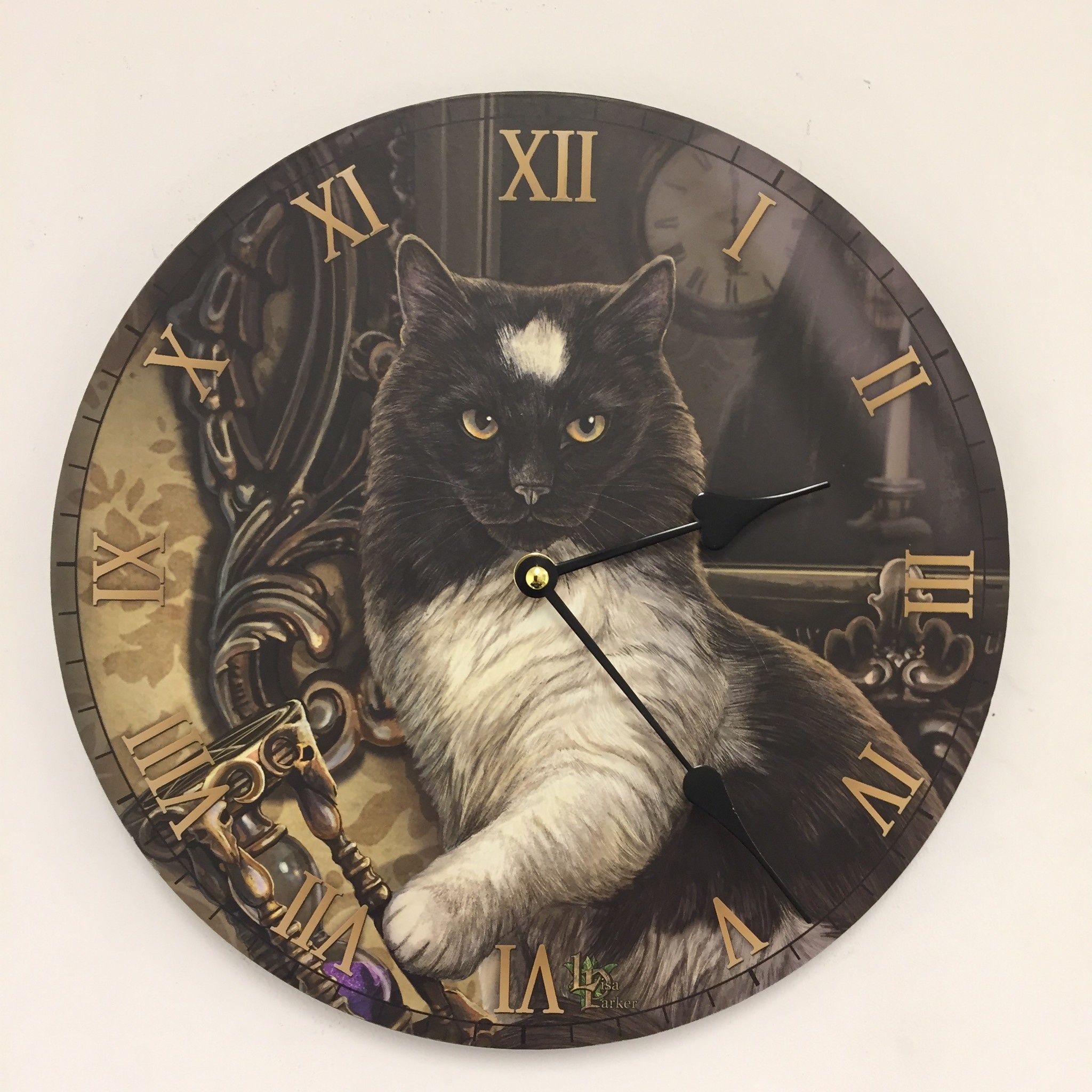Klokkendiscounter Design - Wall clock for children with cat