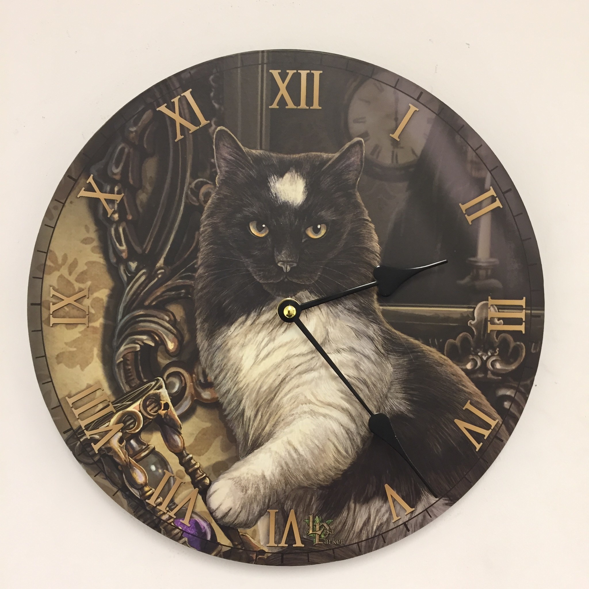 Klokkendiscounter Design - Wanduhr voor kinderen met kat