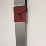 Klokkendiscounter Design - Wandklok NEW YORK  SKYSCRAPER RED