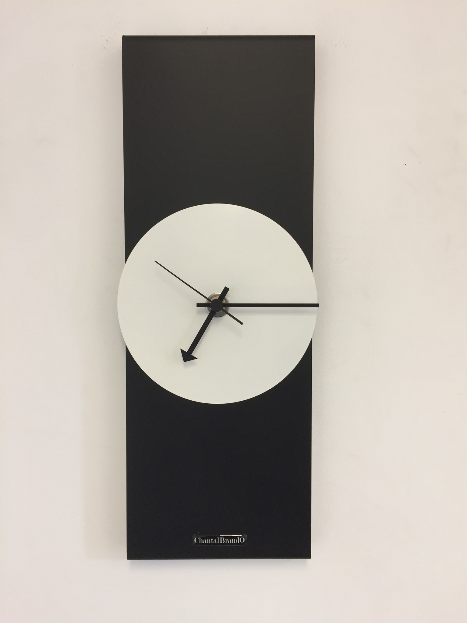 Klokkendiscounter Design - Wall clock Black -Line & White