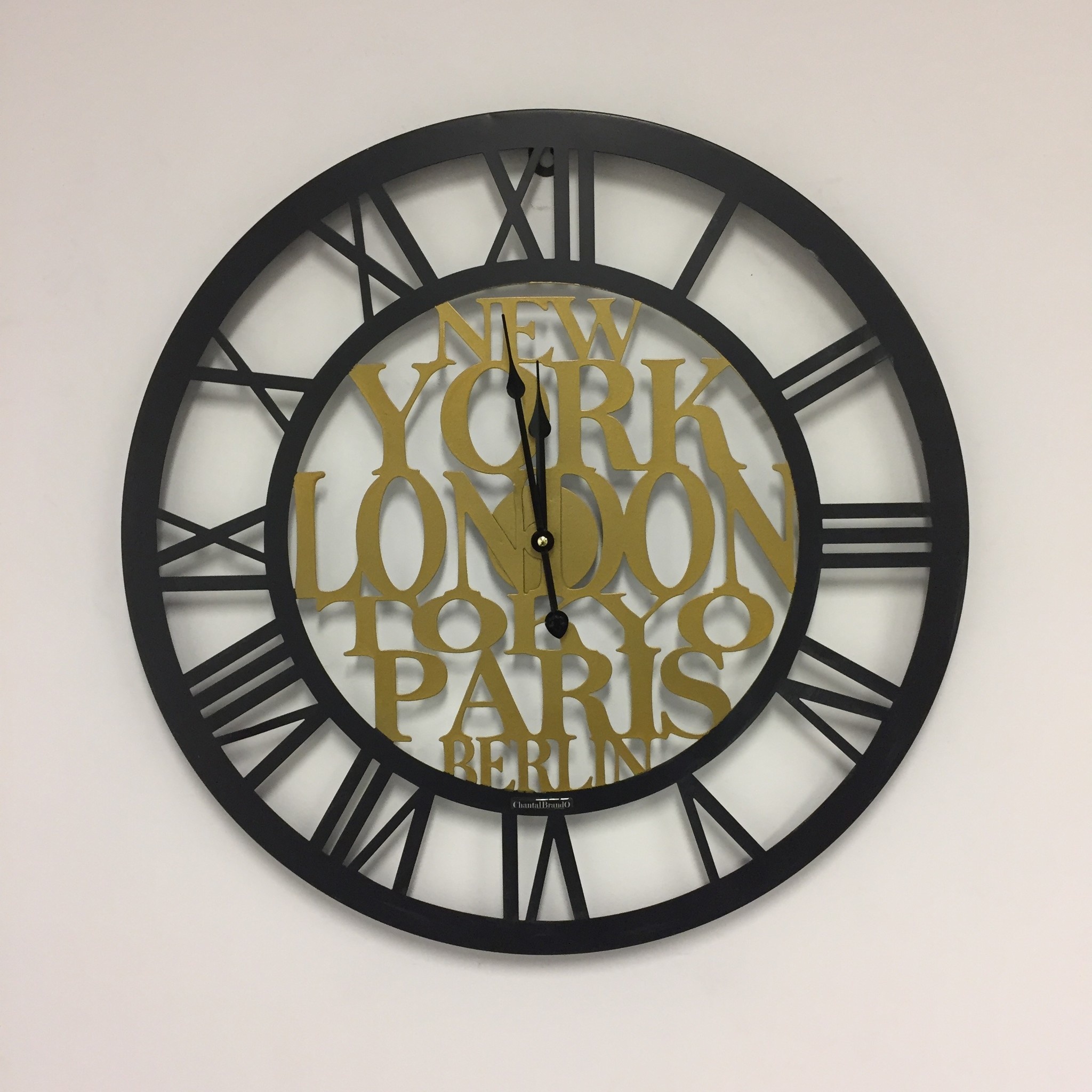 Klokkendiscounter Design - Wall clock Golden City's of the World