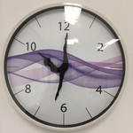 NiceTime Design - wall clock dancer purple wave modern design