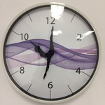 NiceTime Design - Wandklok DANCER Purple Wave Modern Design