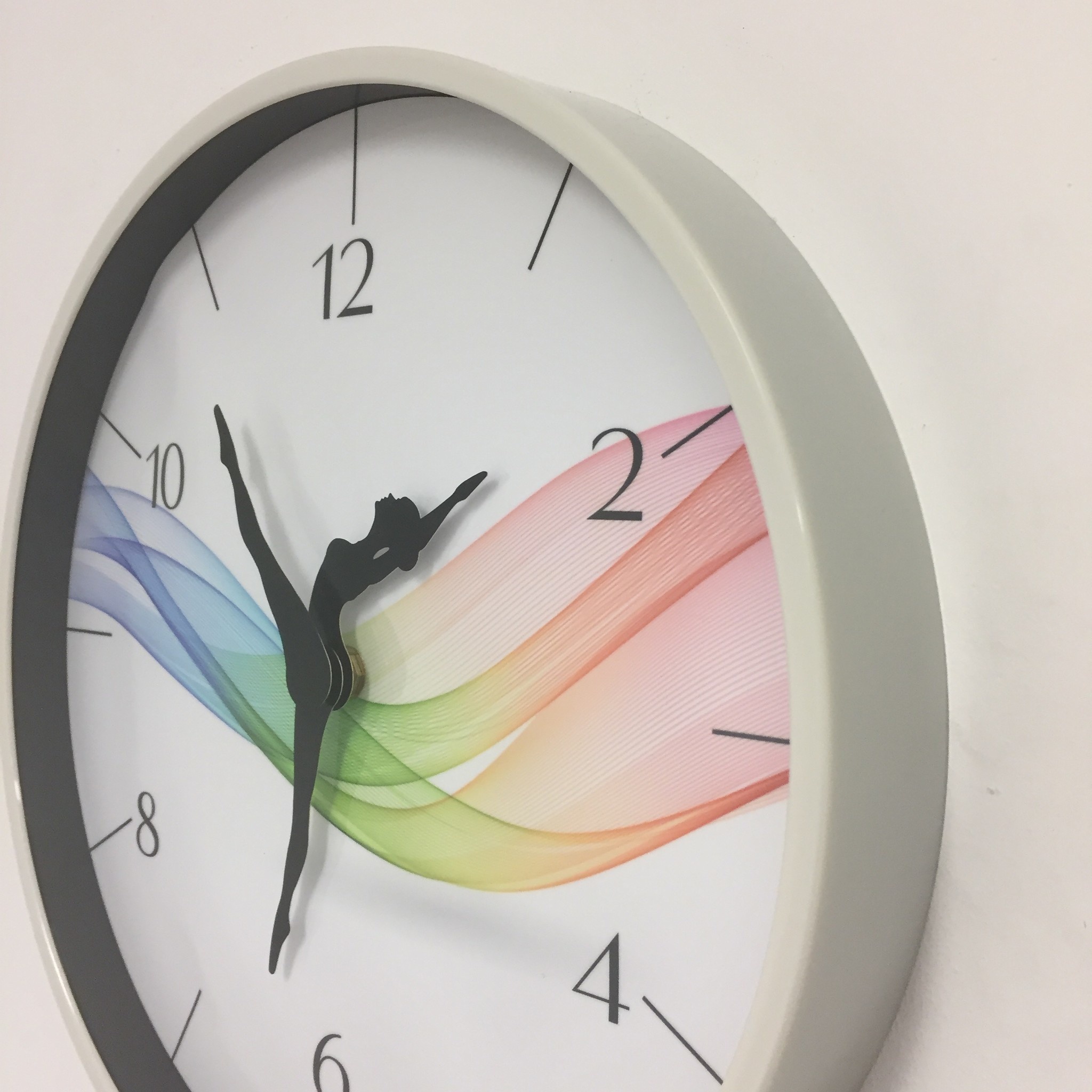 NiceTime Design - wall clock dancer wave modern design