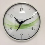 NiceTime Design - wall clock dancer green wave modern design