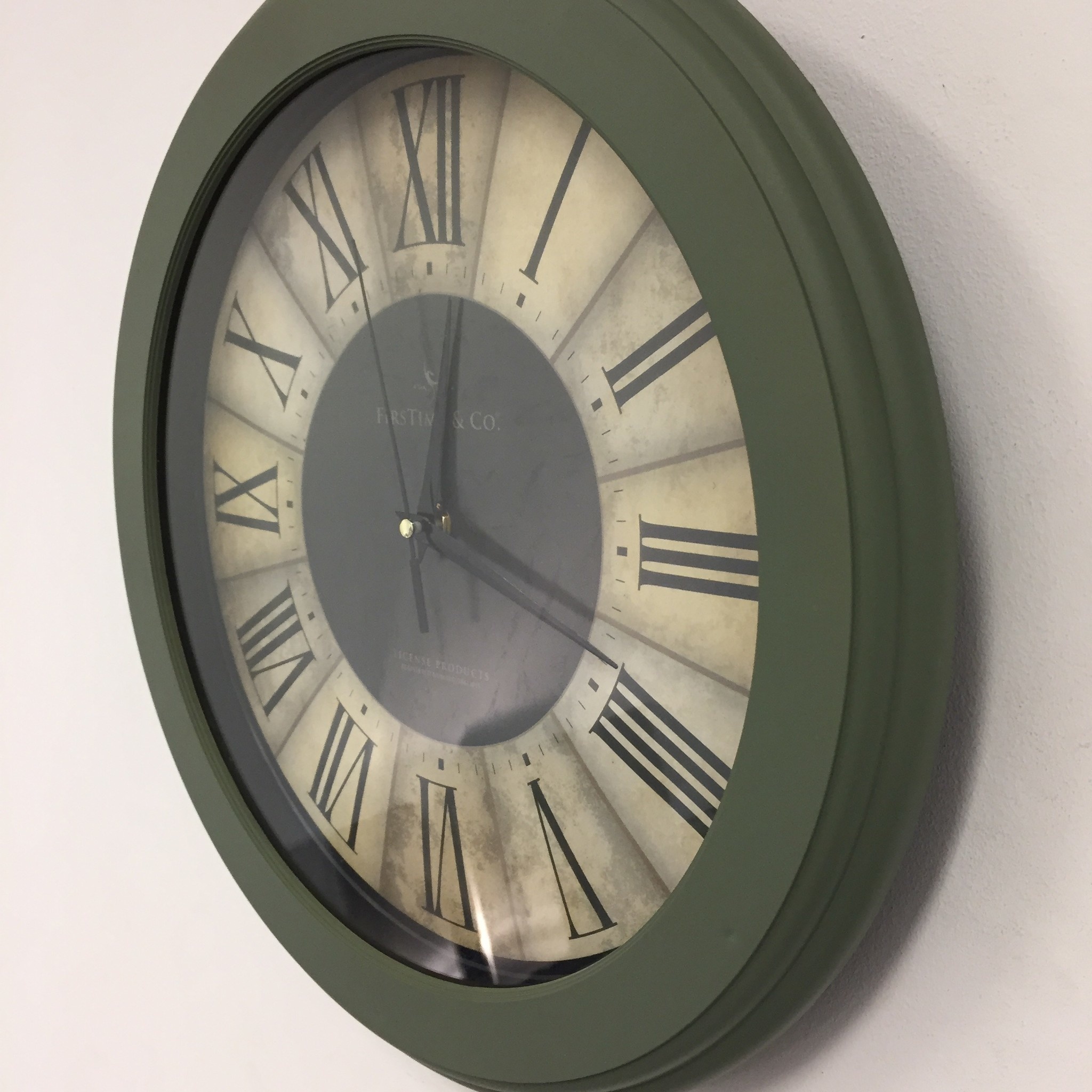 NiceTime Design - wall clock roulette green 36