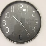 NiceTime Design - Wall clock Digi Gray Modern Design