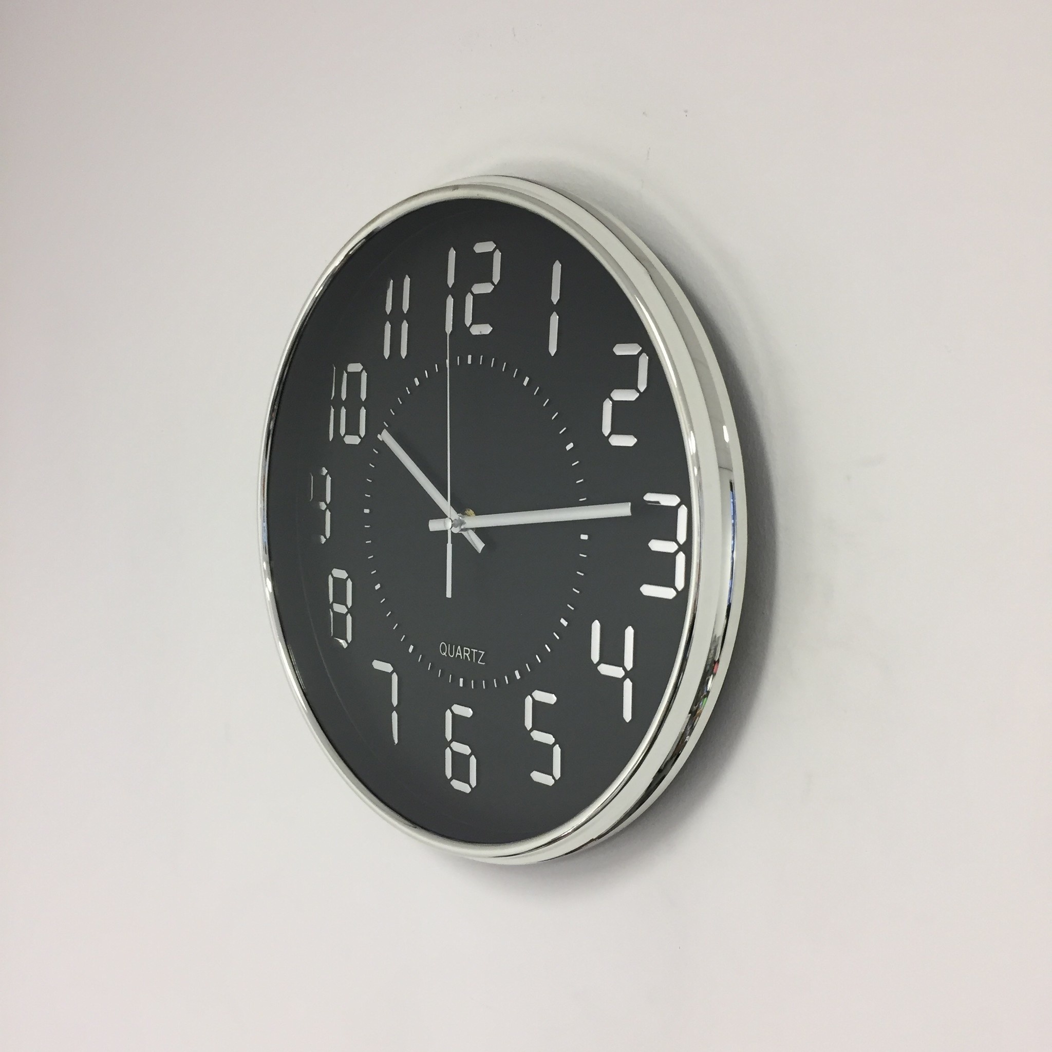 NiceTime Design - Wall clock Digi Black Modern Design