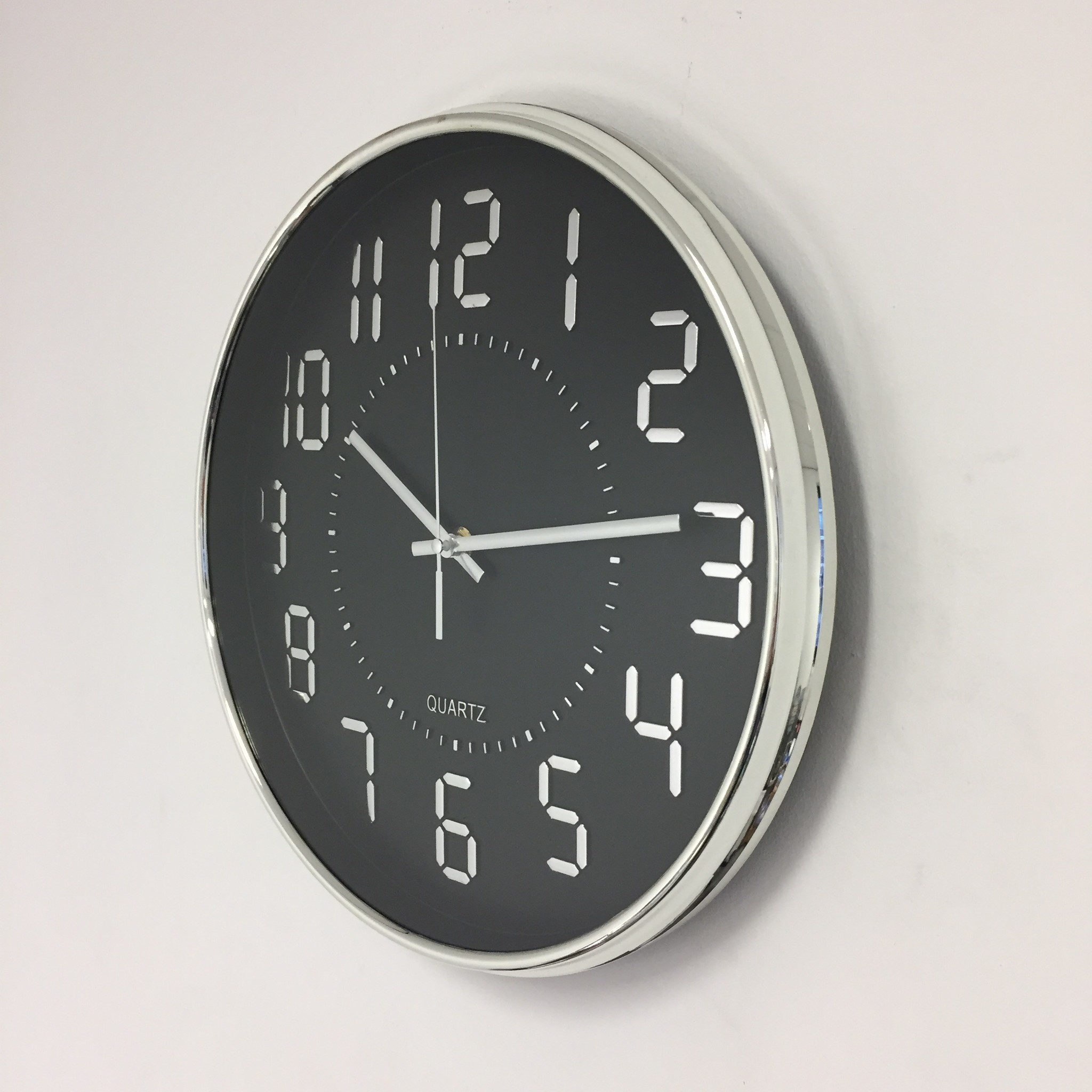 NiceTime Design - Wall clock Digi Black Modern Design