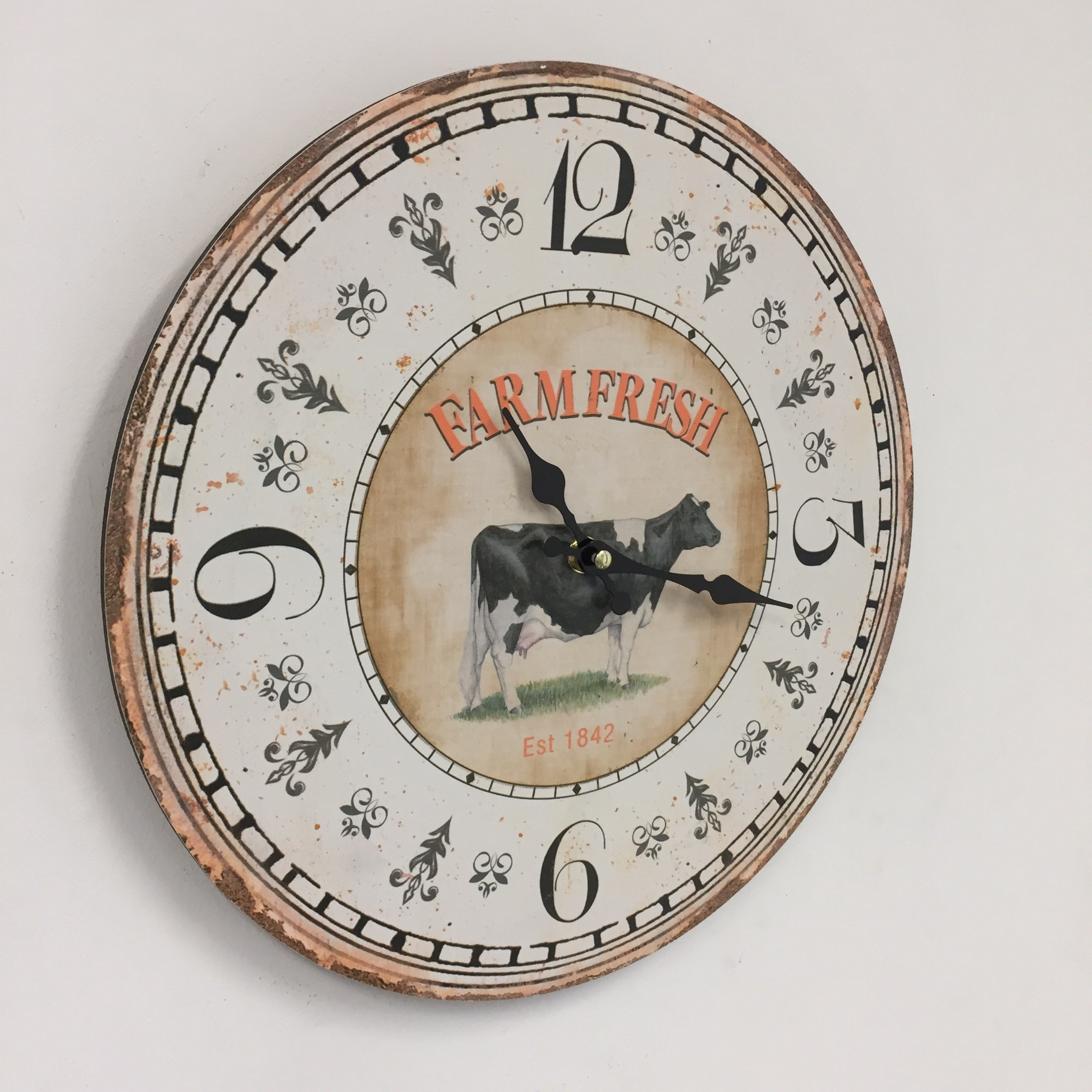 Design - Wall clock Farm Retro Vintage Design