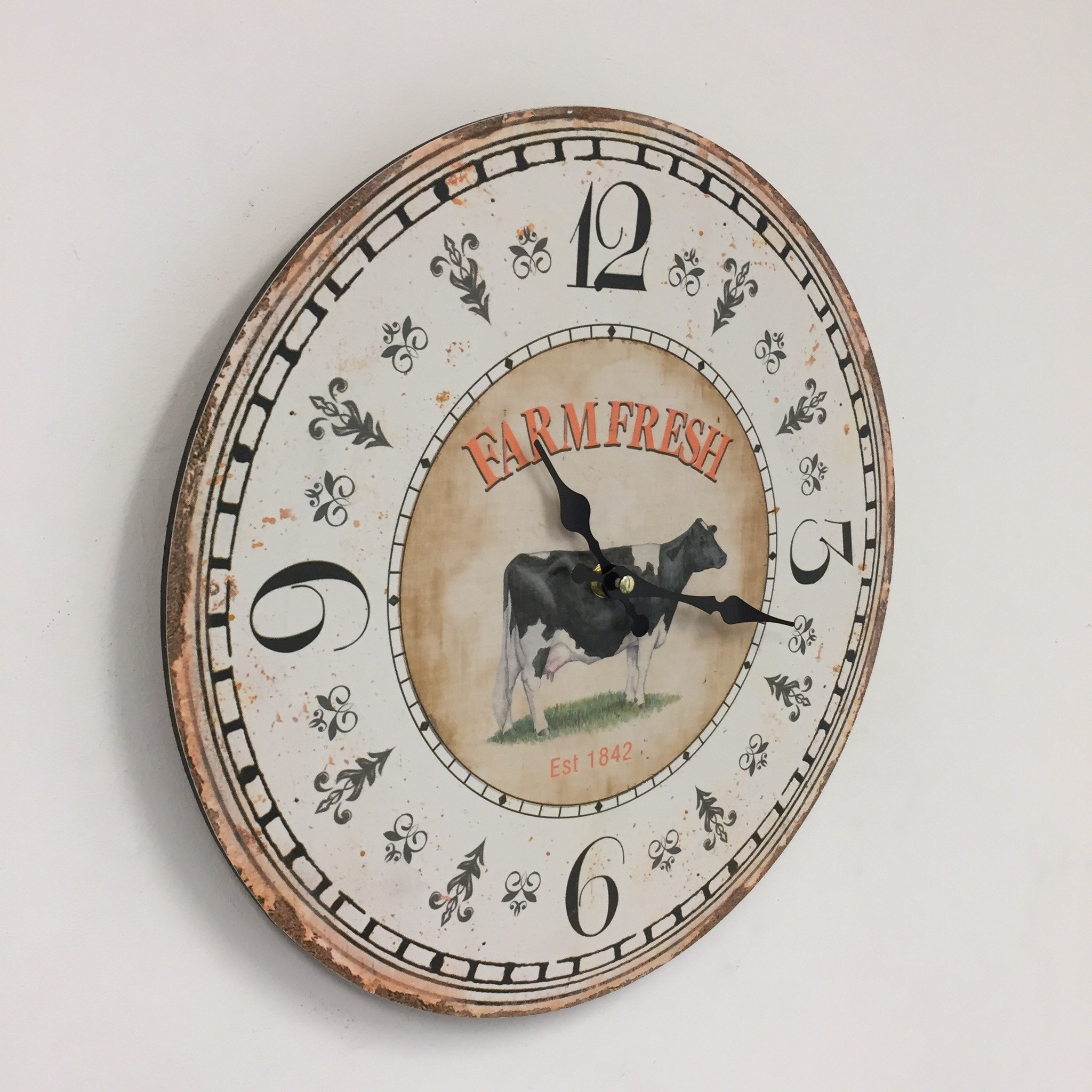 Design - Wall clock Farm Retro Vintage Design