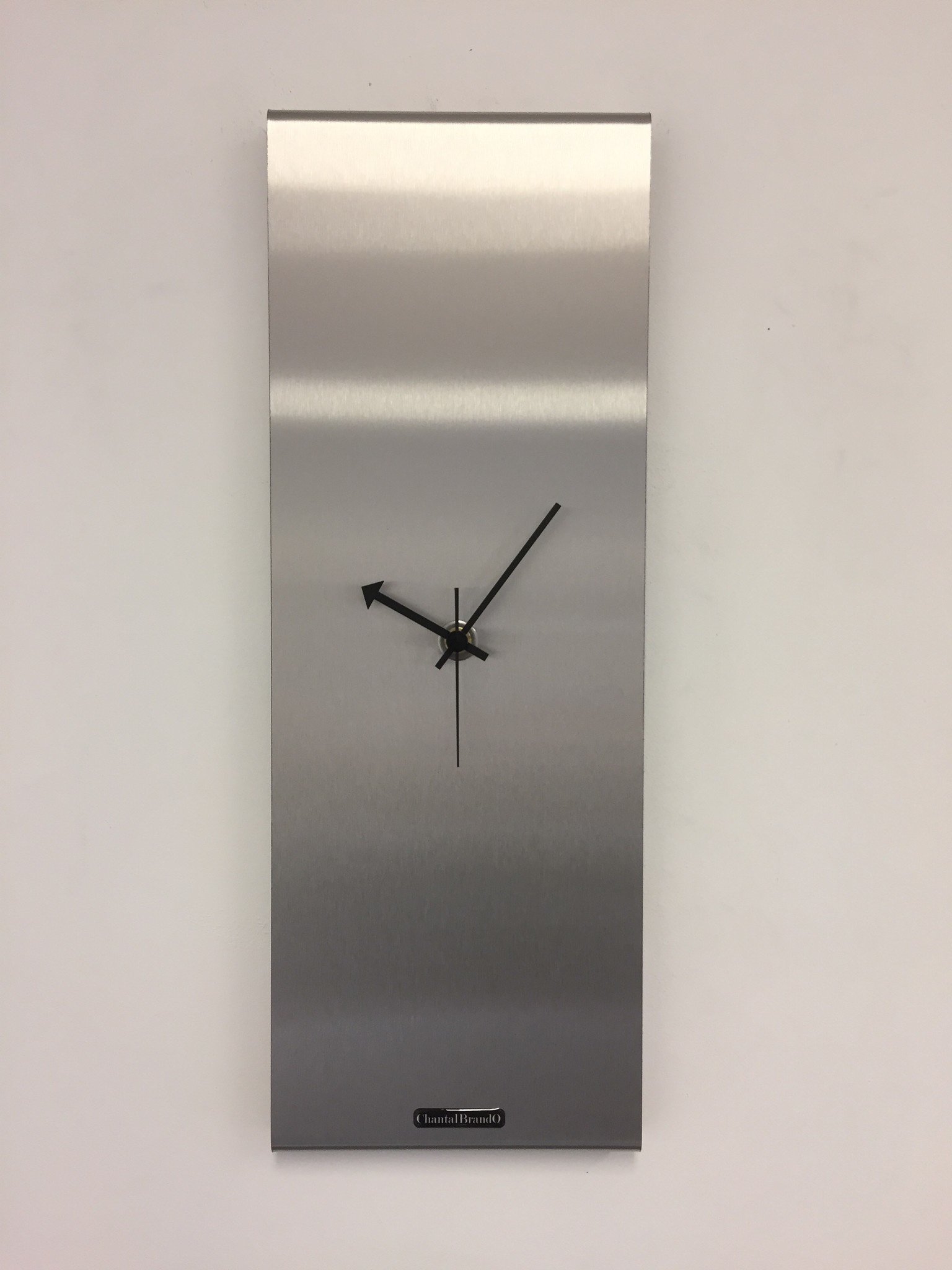 Klokkendiscounter Design - Wall clock Labrand Export Line Silver Modern Design