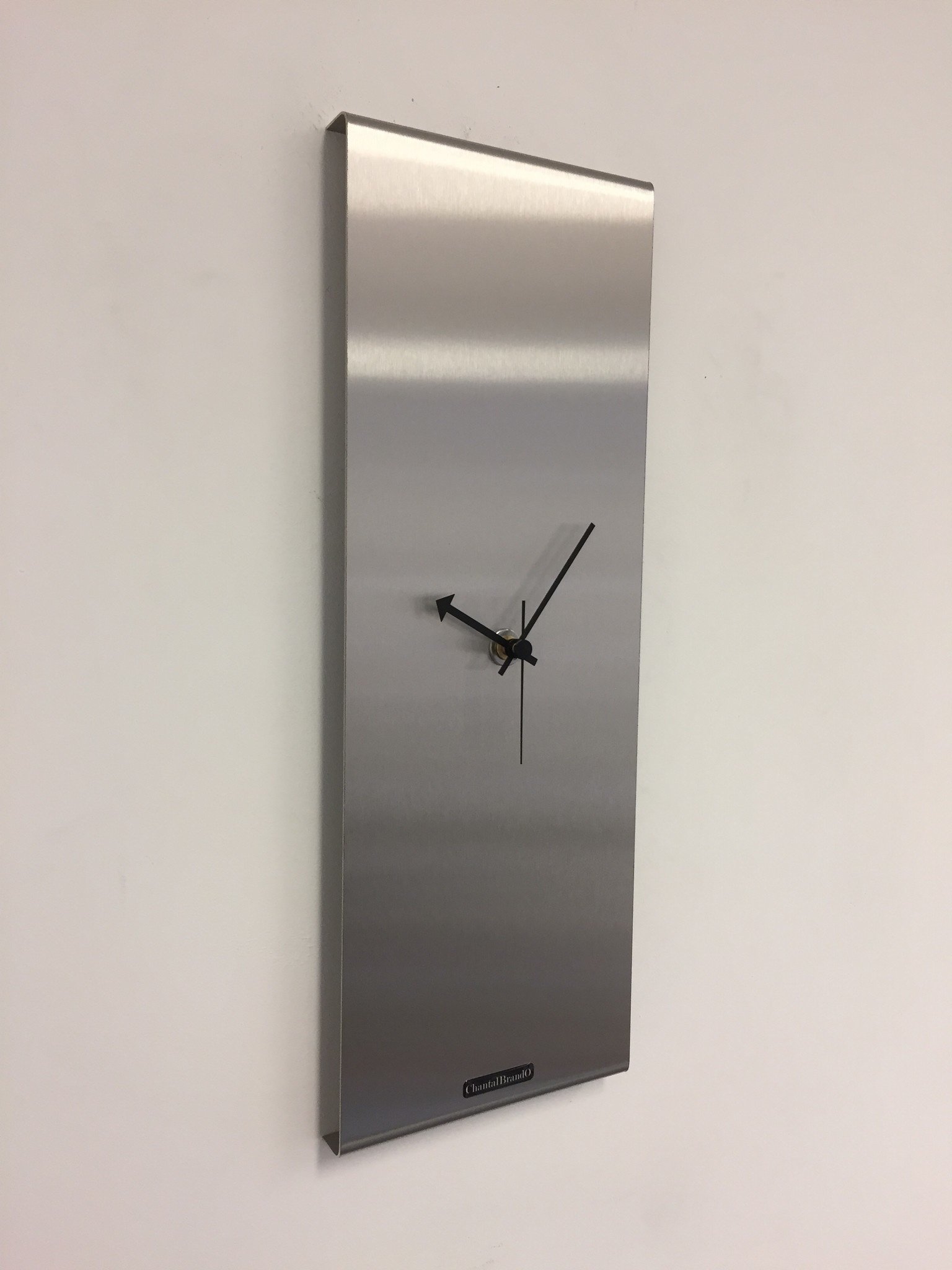 Klokkendiscounter Design - Wall clock Labrand Export Line Silver Modern Design