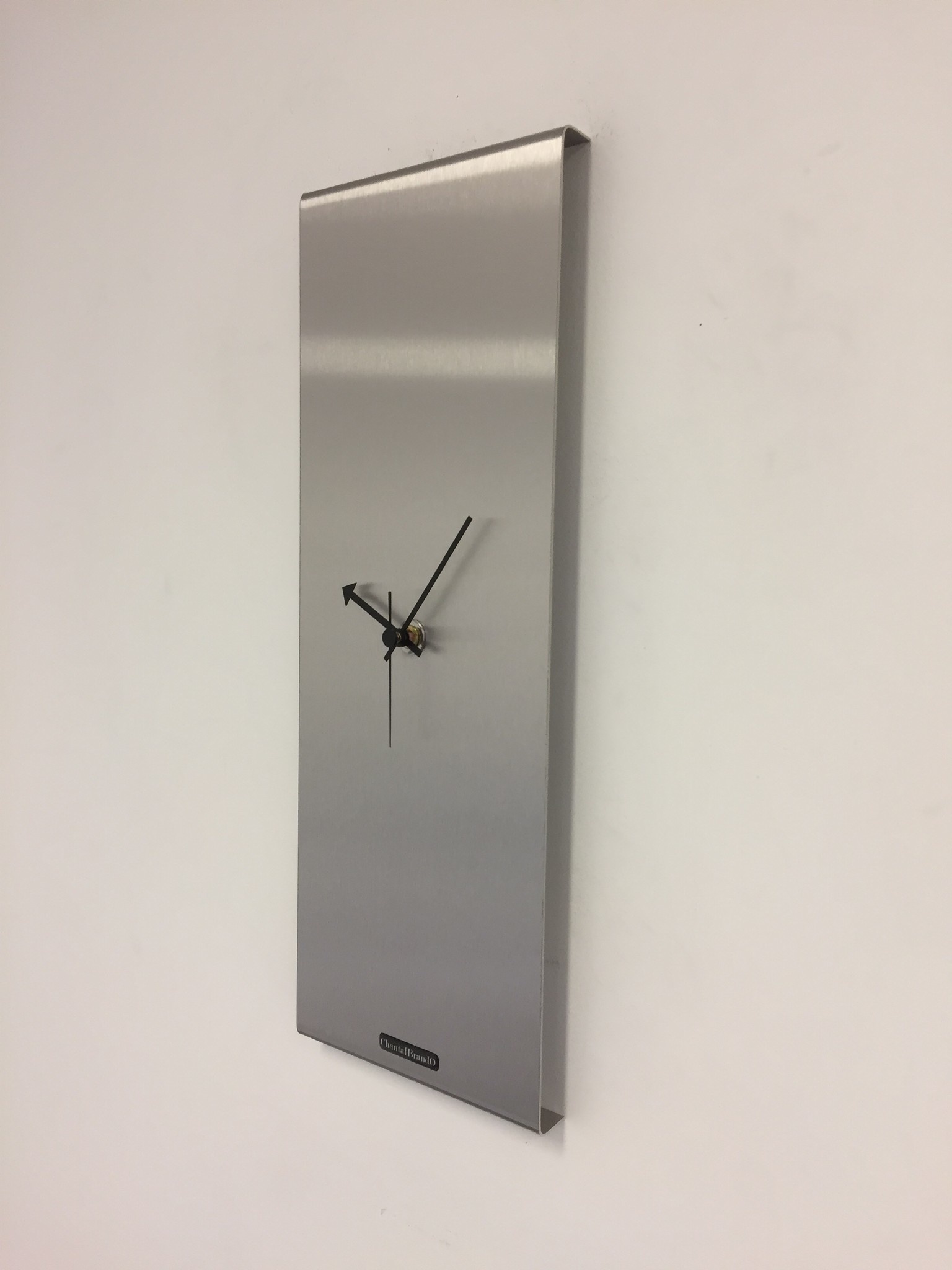 Klokkendiscounter Design - Wall clock Labrand Export Line Silver Modern Design