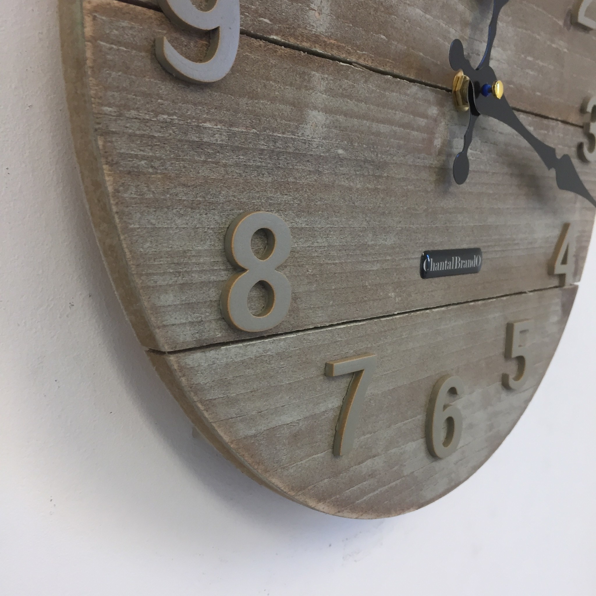 Klokkendiscounter Design - Wall clock Barn Wood /La Grange Vintage Design