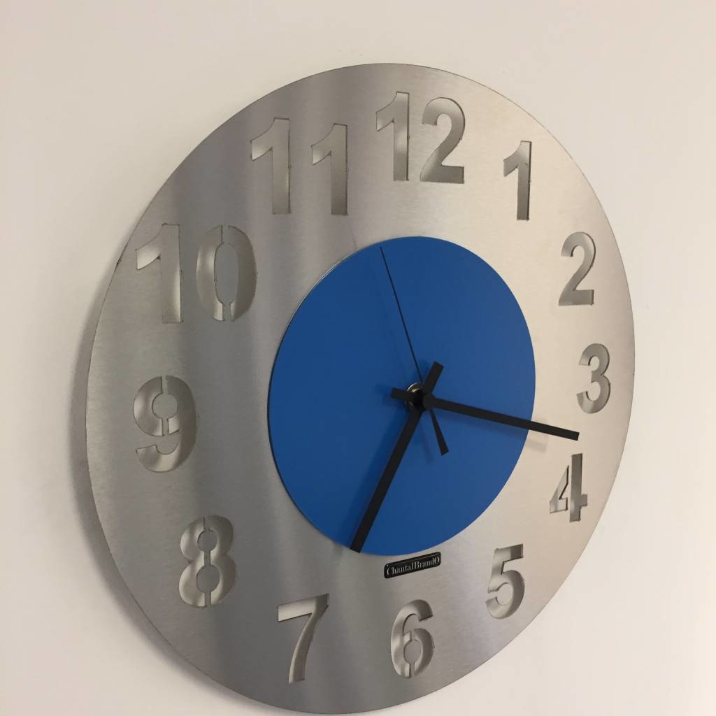 Klokkendiscounter Design - Wall clock Junte Blue Design