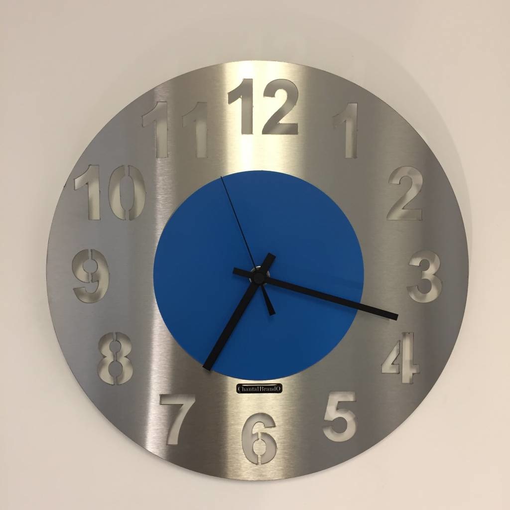 Klokkendiscounter Design - Wall clock Junte Blue Design