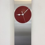 Klokkendiscounter Design - Wall clock Cassiopee Red Modern Dutch Design
