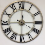 Klokkendiscounter Design - Wall clock Black & Gold Industrial Modern Design