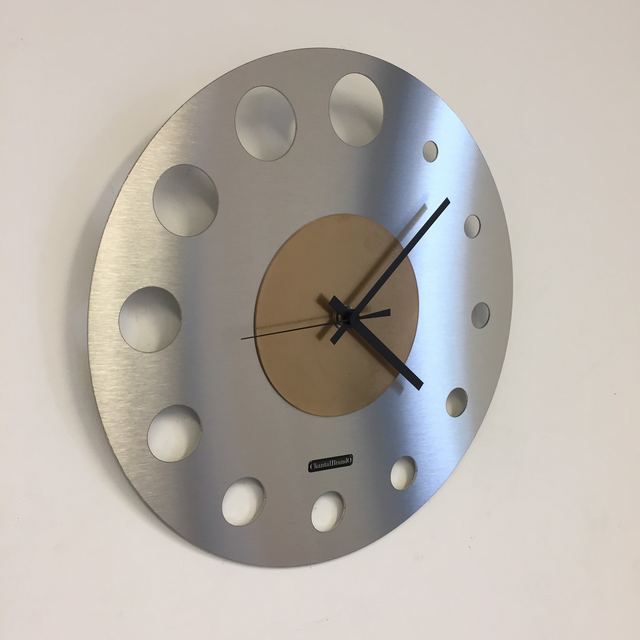 Klokkendiscounter Design - Wall clock Junte Brussels Atomium Gold Modern Design