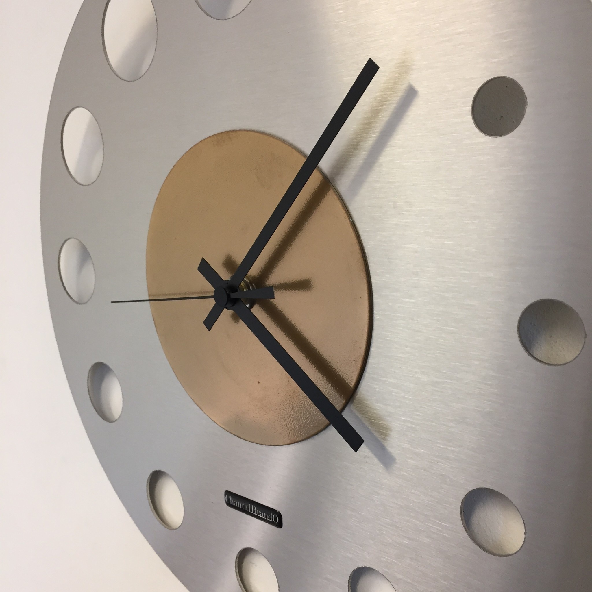 Klokkendiscounter Design - Wall clock Junte Brussels Atomium Gold Modern Design