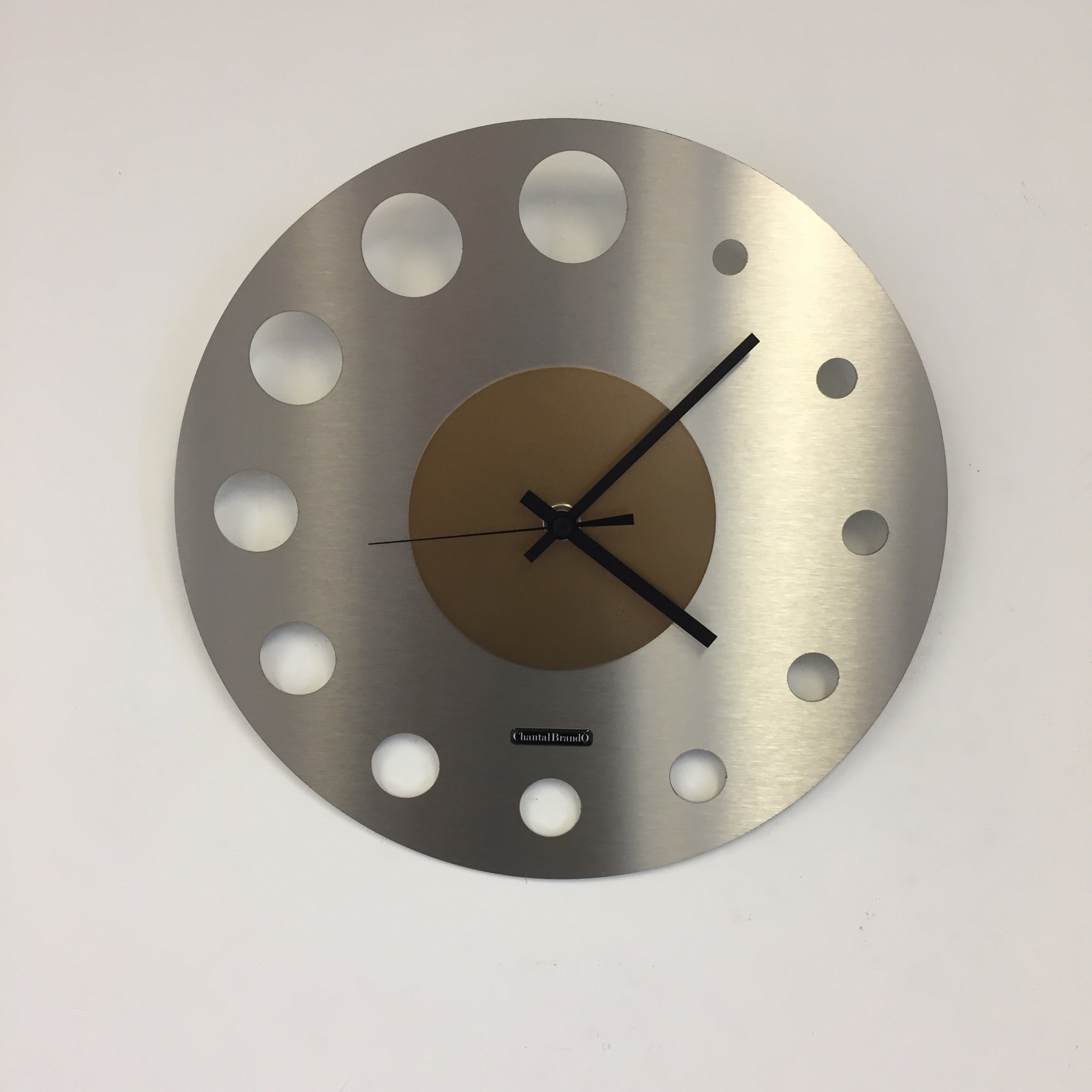 Klokkendiscounter BeoXL - Wanduhr Junte Brussel  Atomium GOLD Modernes Design